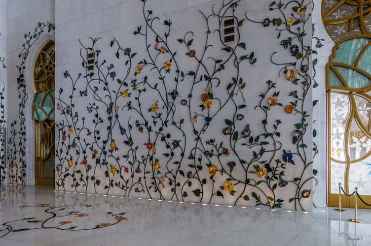 Sheikh Zayed Grand Mosque from inside, Abu Dhabi