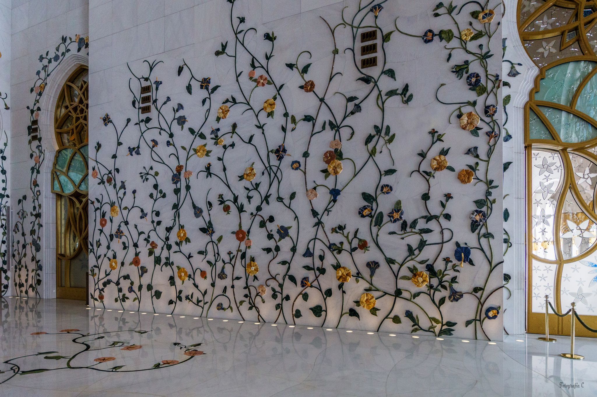 Sheikh Zayed Grand Mosque from inside, Abu Dhabi, United Arab Emirates