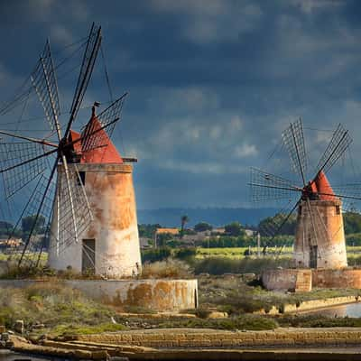 sicilian Windmills, Italy