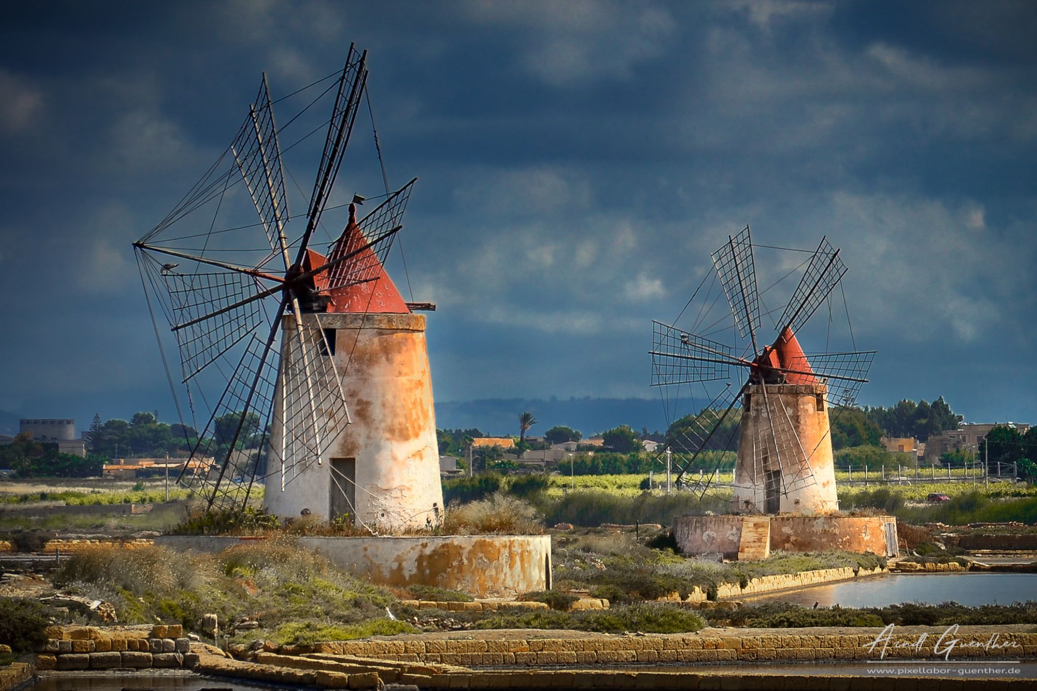 Sicilian Windmills, Italy