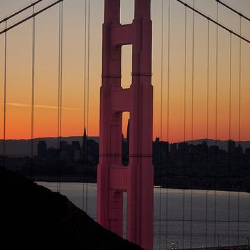 Sunrise at Golden Gate Bridge, USA