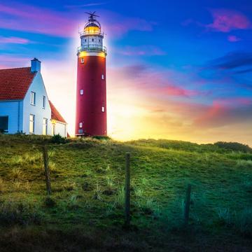 Sunset at Texel Lighthouse, Netherlands