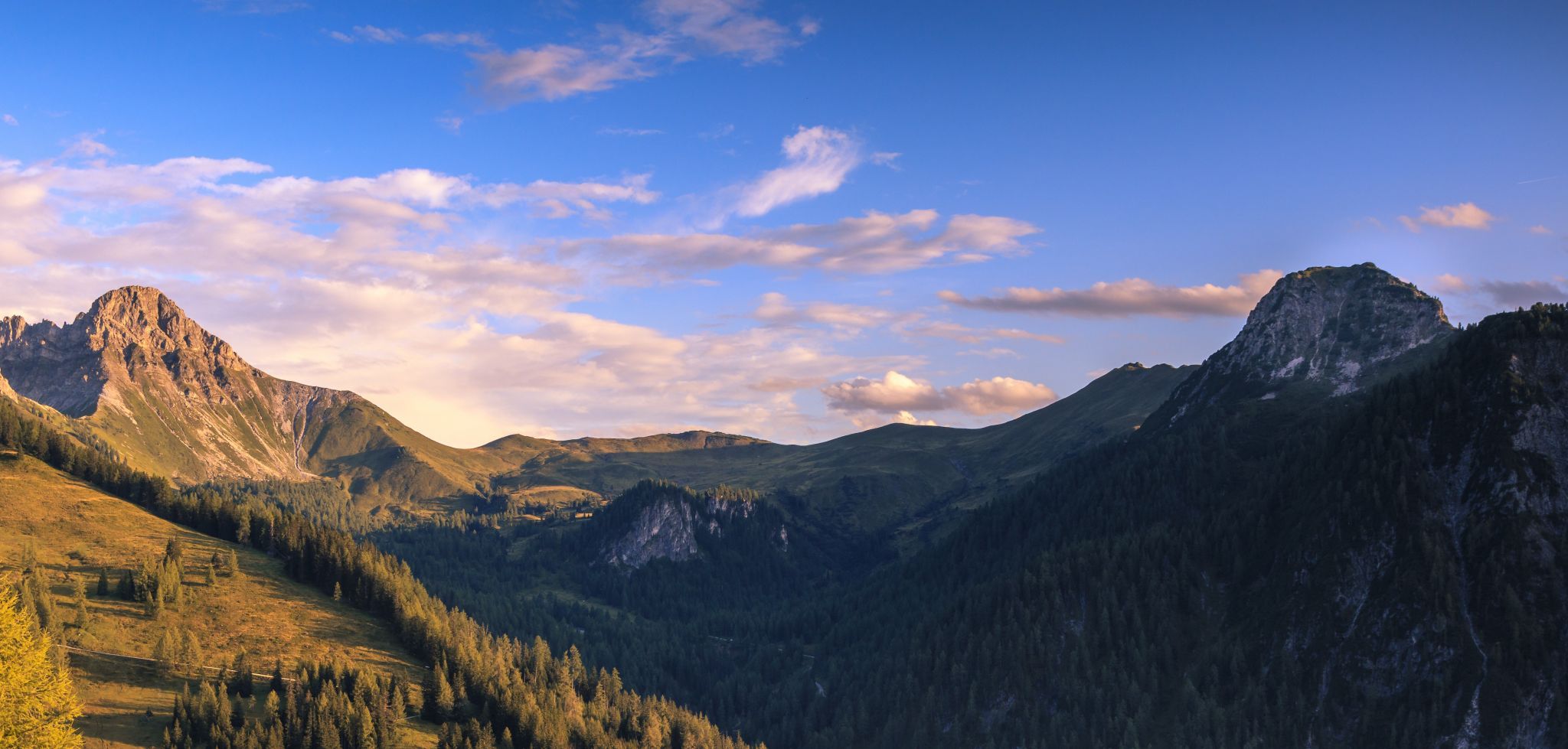 Sunset at Weißalm, Austria