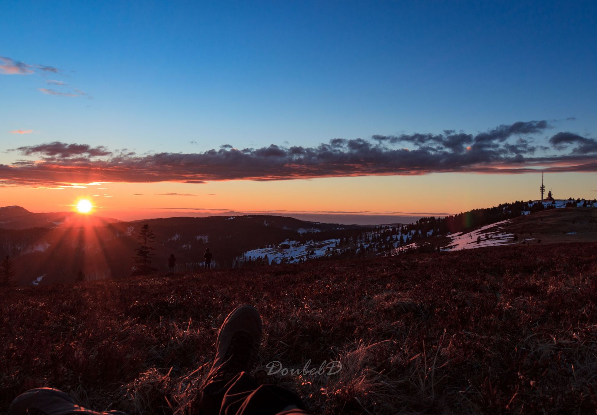 Sunset on Feldberg, Germany