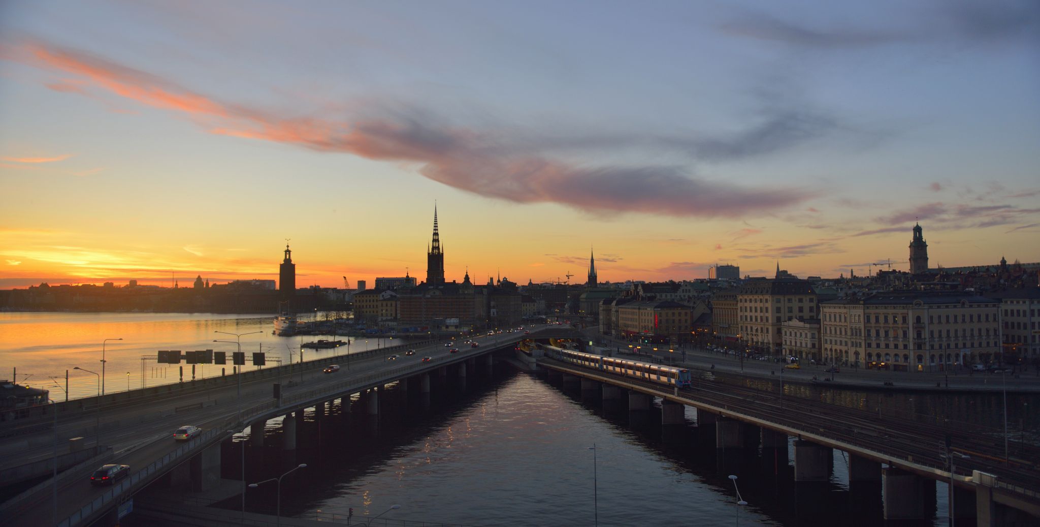 Sunset on Gamla Stan, Stockholm, Sweden