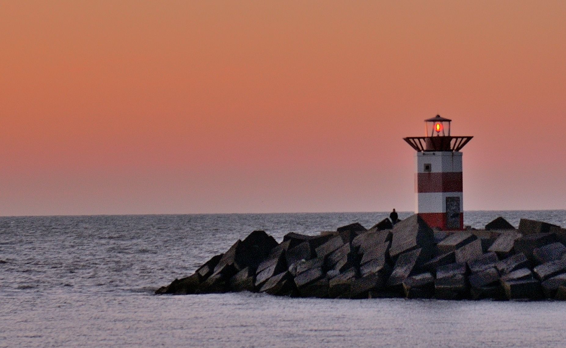 Sunset on the Northern Pier, Scheveningen, Netherlands