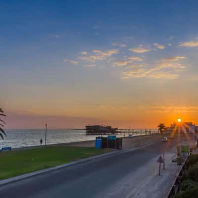 Sunset over Walvis Bay, Namibia