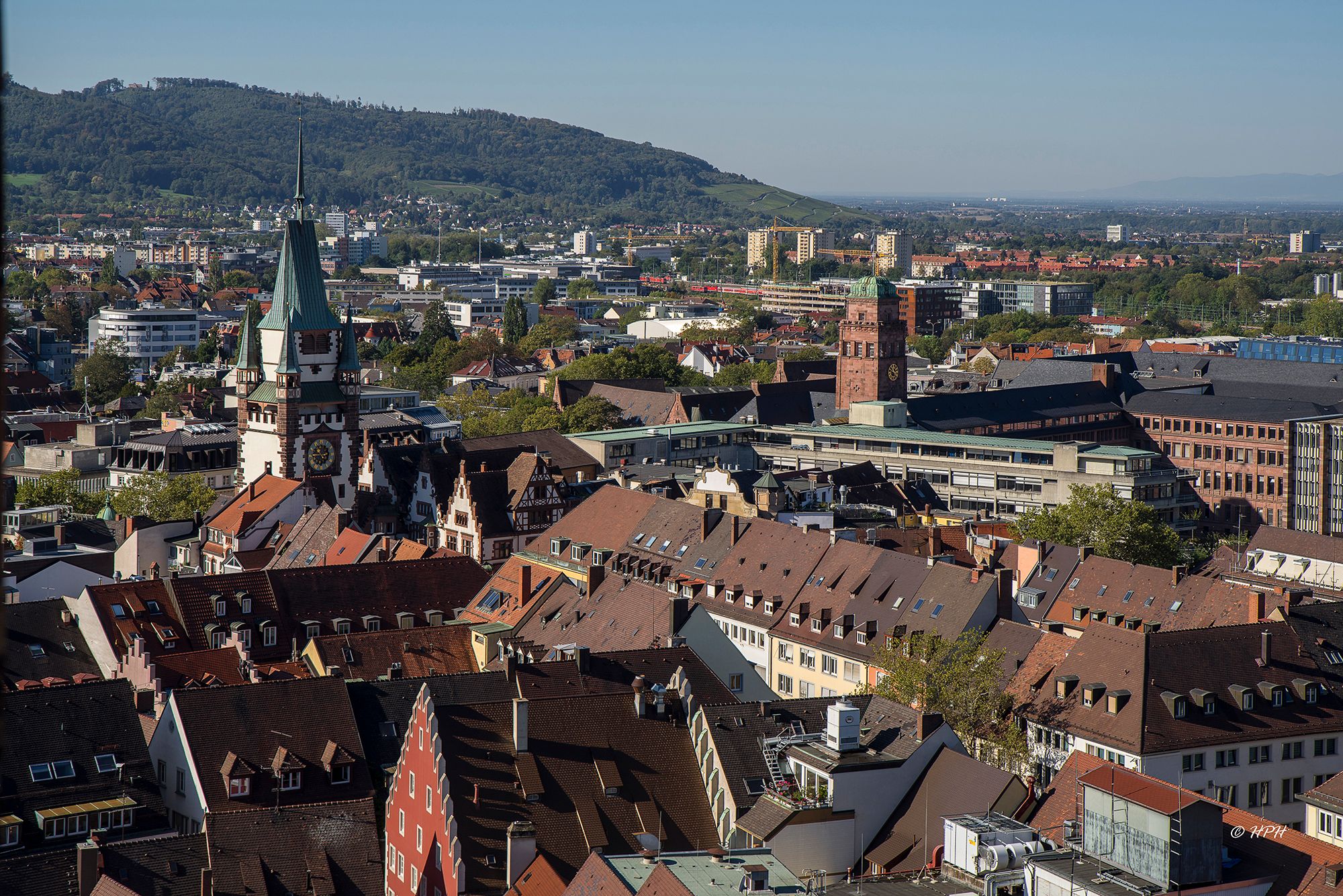 The tower of the Minster, Freiburg i.Br., Germany