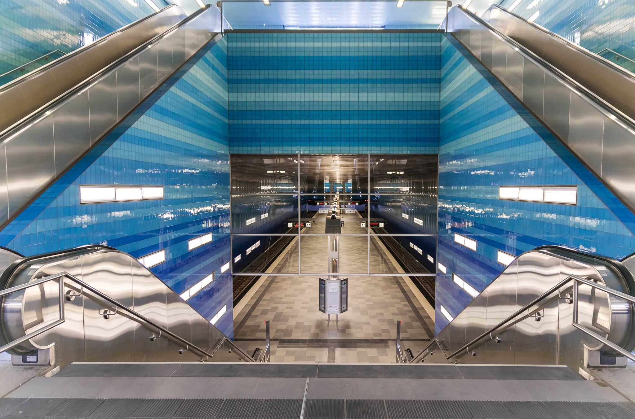 Überseequartier - Subway Station, Hamburg, Germany