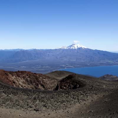 View from Osorno to Calbuco volcano, Chile