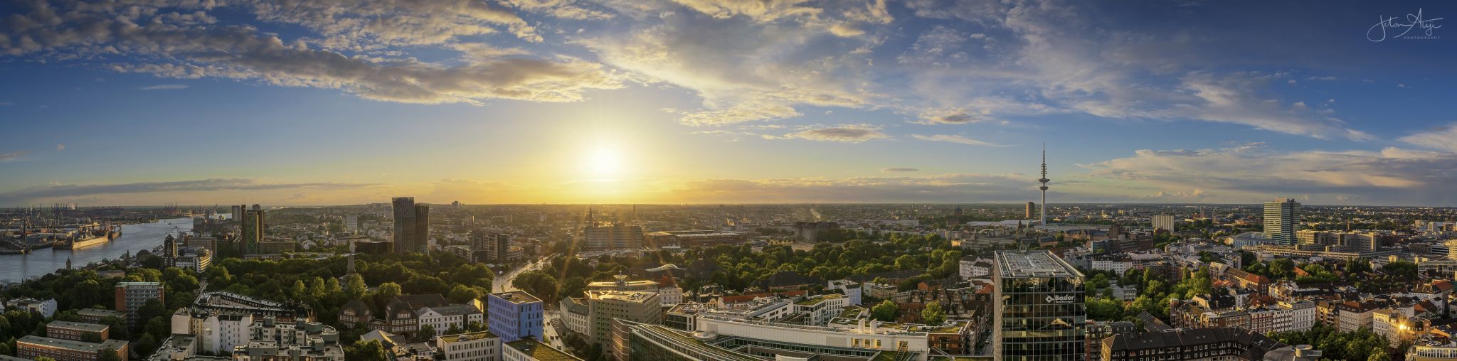 View from Saint Michael´s Church, Hamburg, Germany