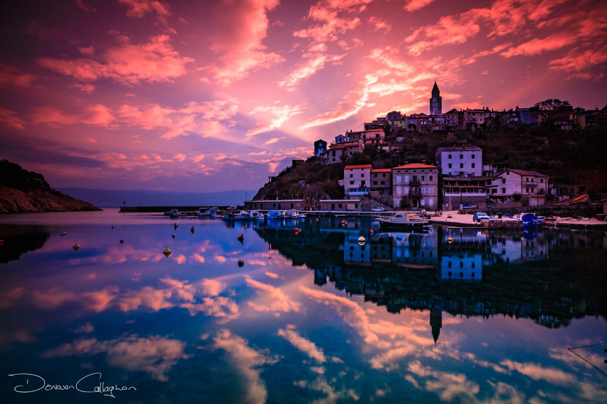 Vrbnik Harbor Sunrise, Croatia