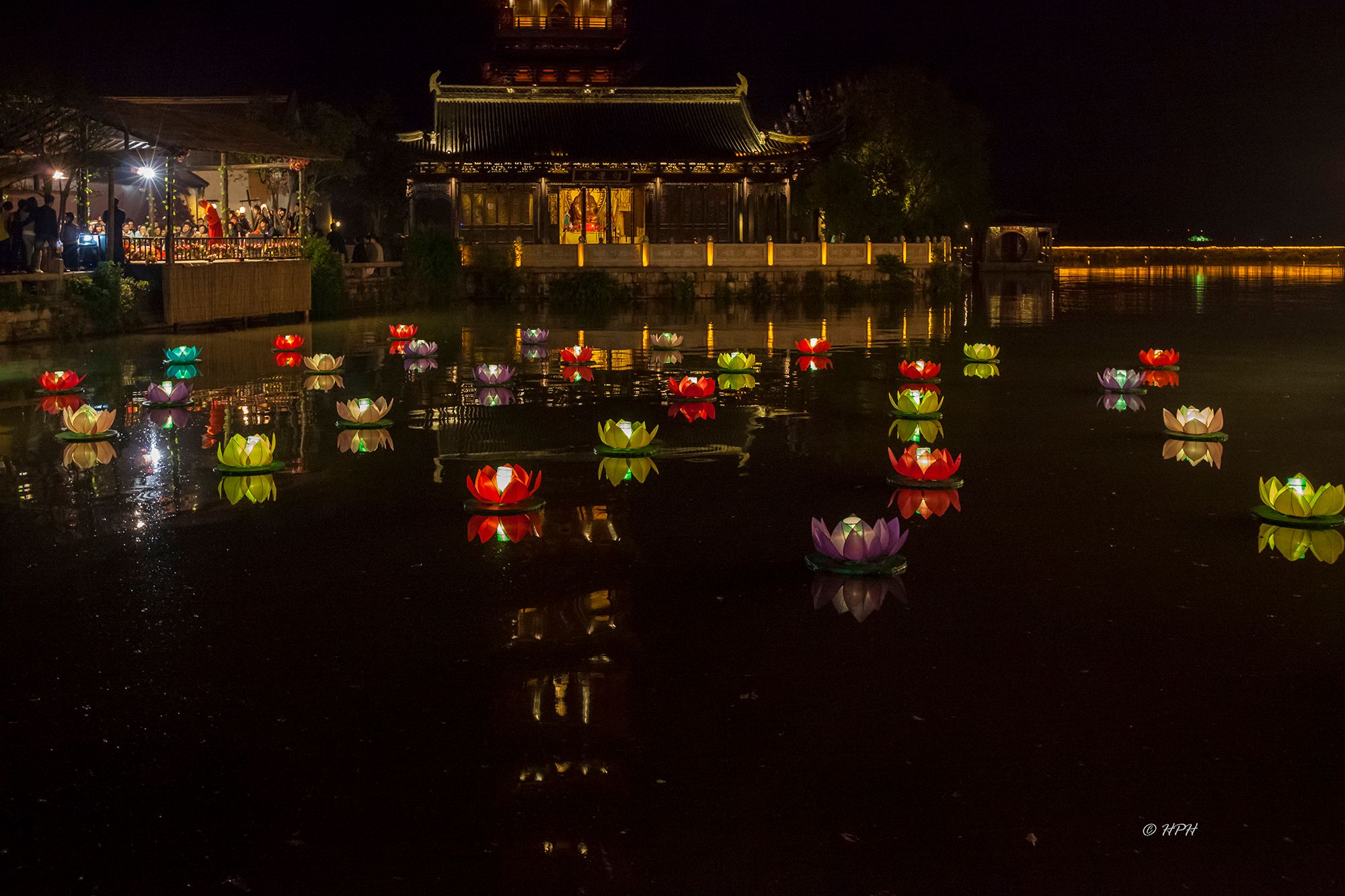 Wuzhen at night, China