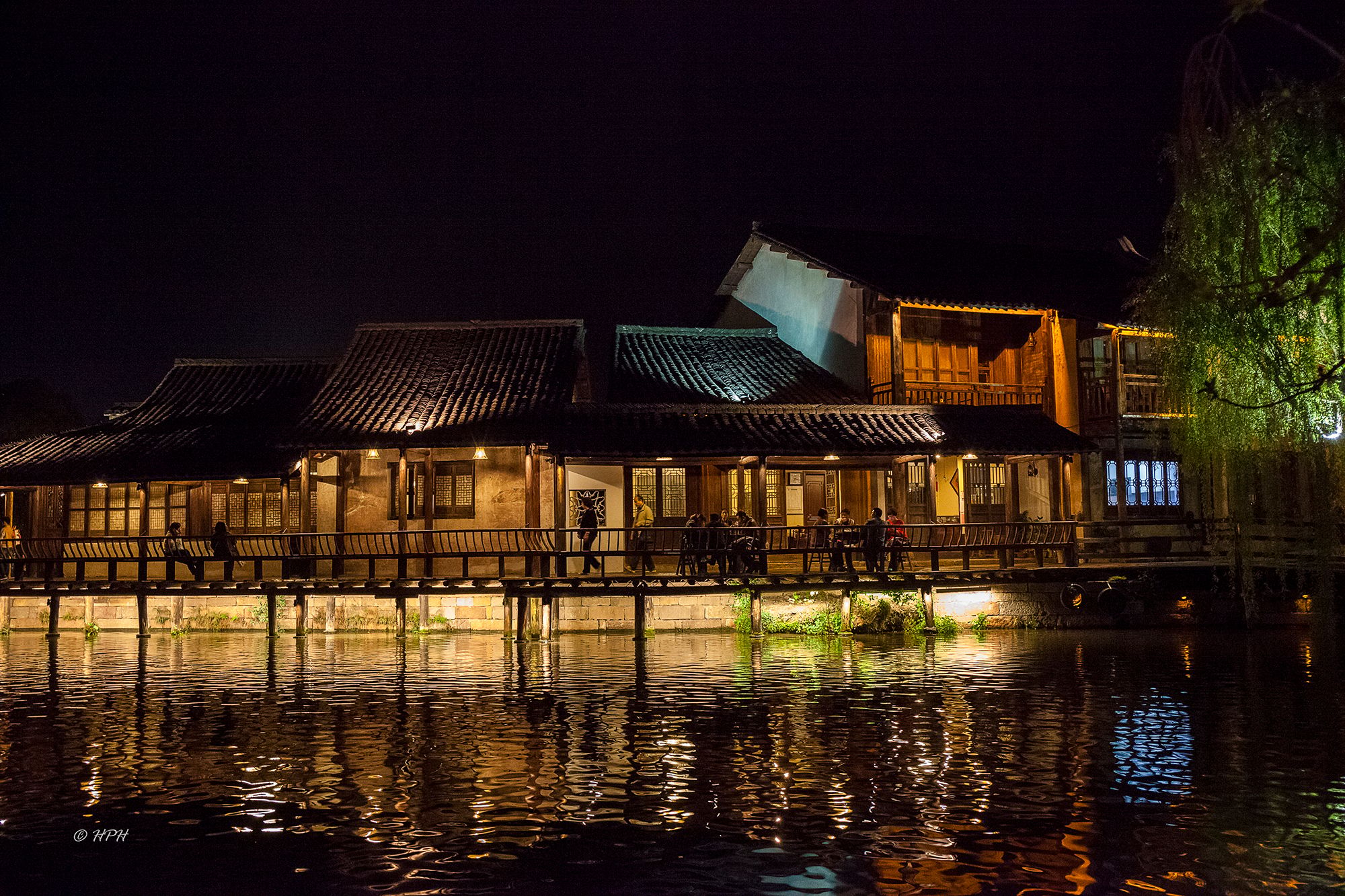Wuzhen at night, China