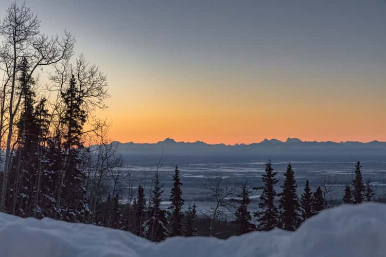 Alaska Range viewpoint near Fairbanks