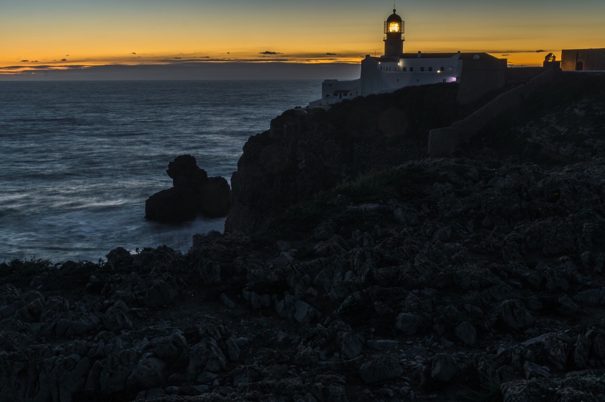 At the end of the world, Cabo de São Vicente, Algarve, Portugal
