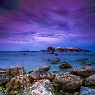 Blue Zebra Island Lodge sunset, Malawi