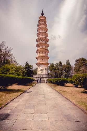 Chongsheng Si San Ta (Three Pagodas) in Dali, Yunnan