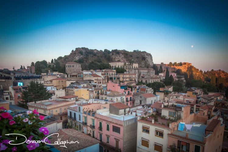 City Sunset Taormina