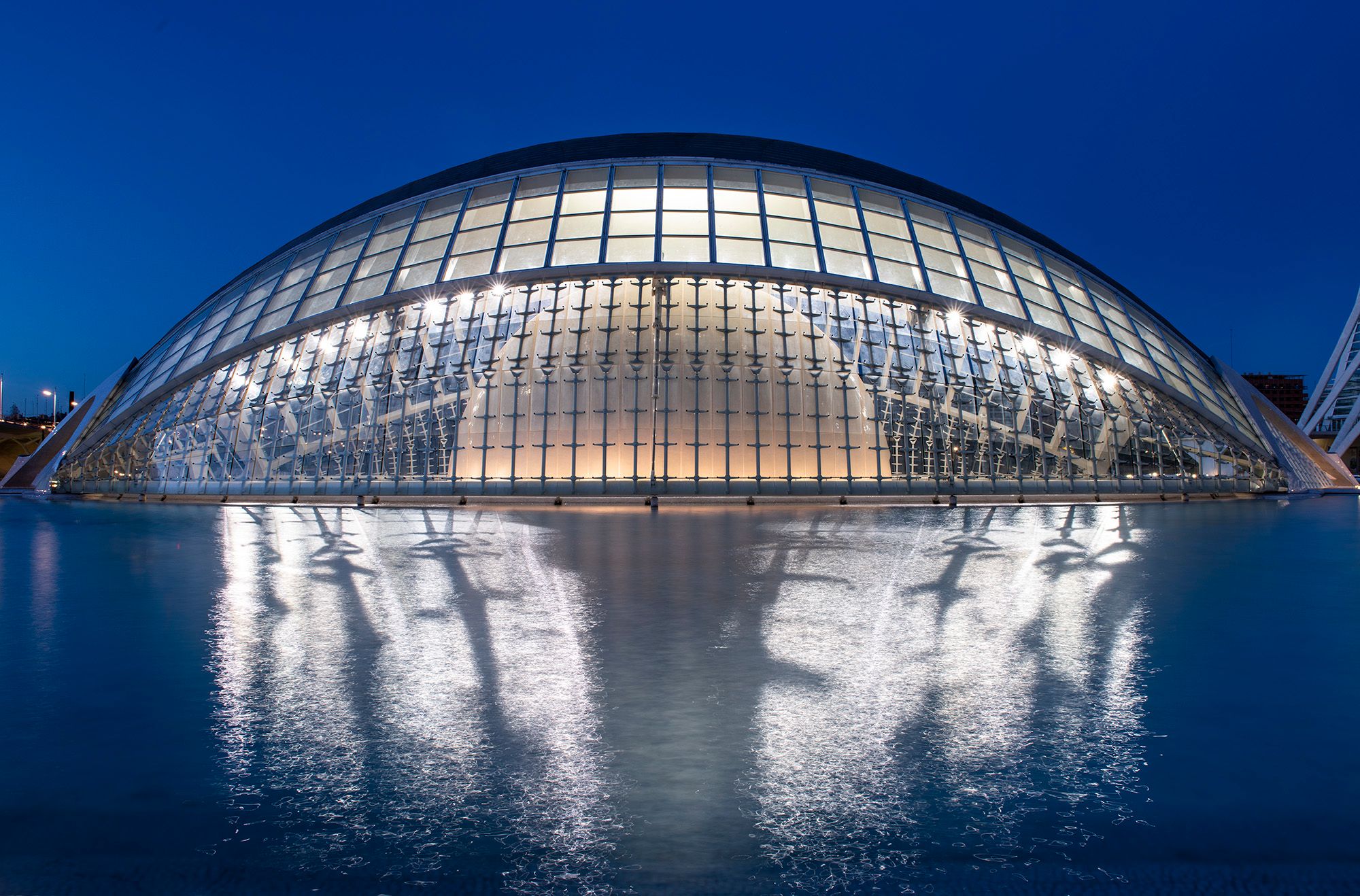 Hemisféric from the side, Valencia, Spain