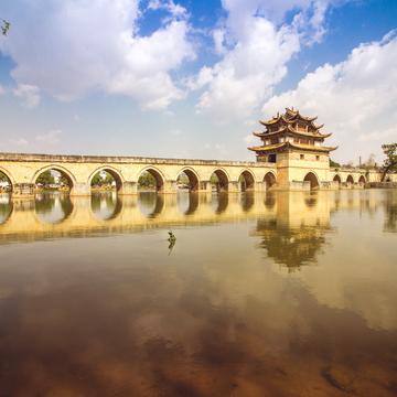 Double Dragon Bridge Jian Shui, China