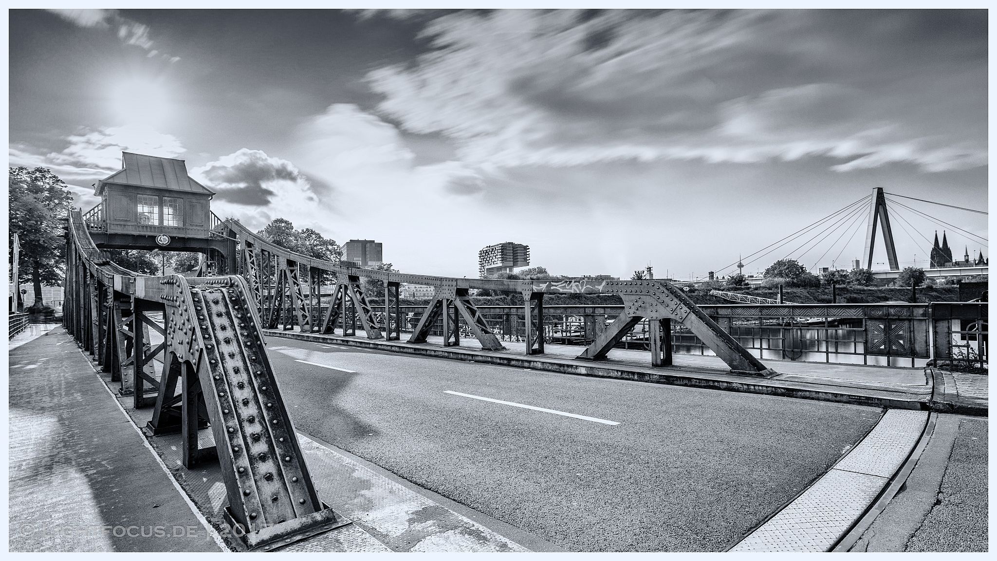 Drehbrücke Deutz / Poll, Germany