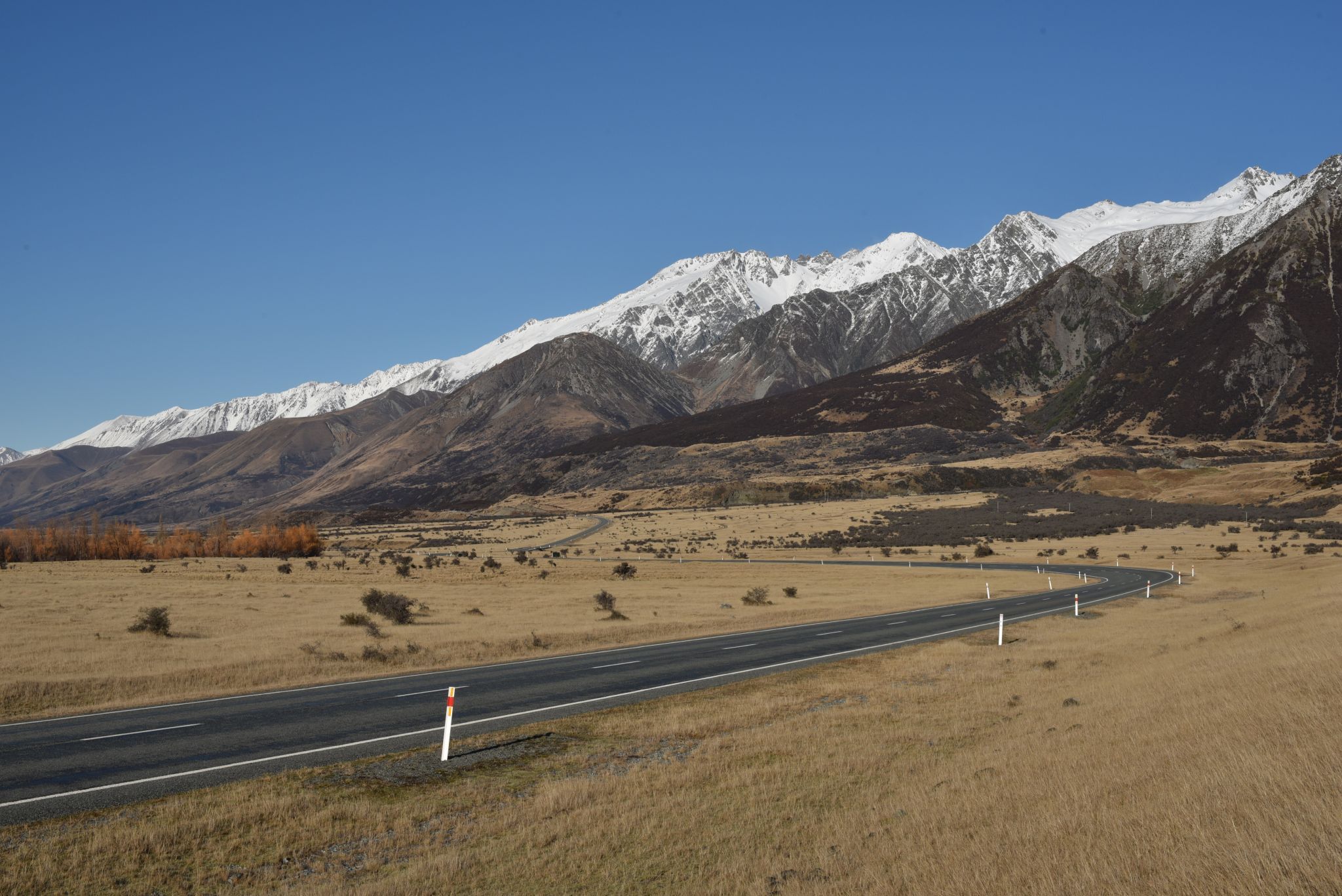 Drive to Mount Cook, New Zealand