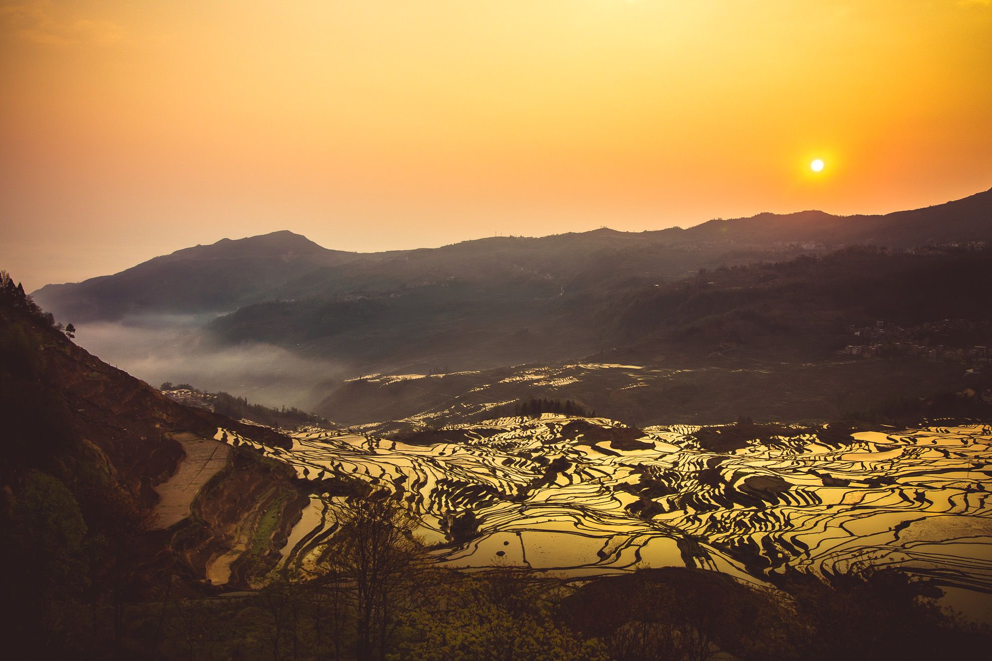 Duoyishu Rice Terraces, Yuanyang, Yunnan, China