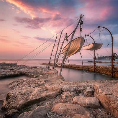 Fishermen Boats in Savudrija, Croatia