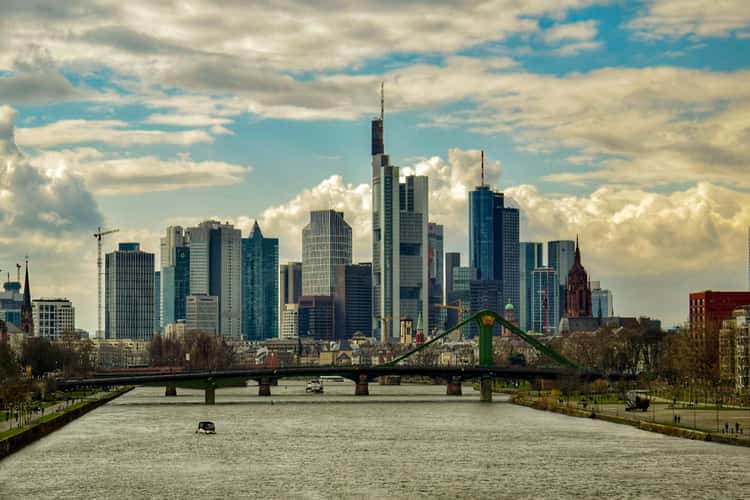 View from “Deutschherrenbridge“, Frankfurt am Main