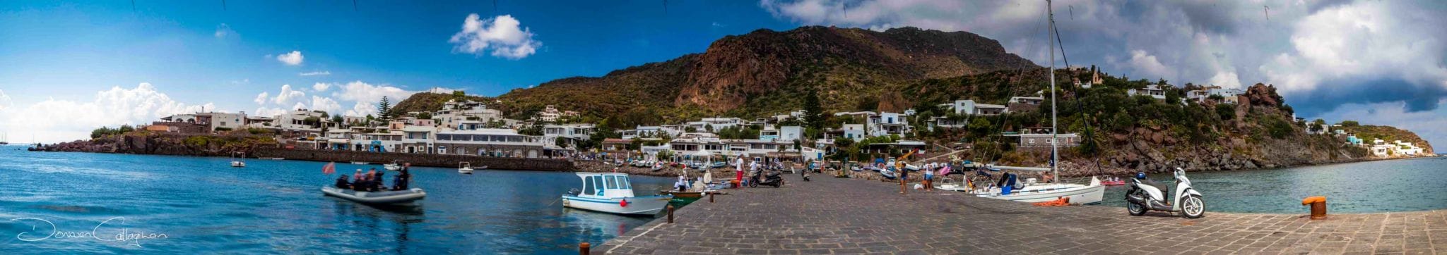 From the wharf on the Island of Panarea, Italy