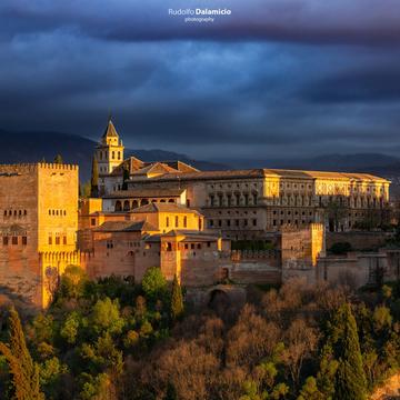 Illuminated Alhambra, Spain