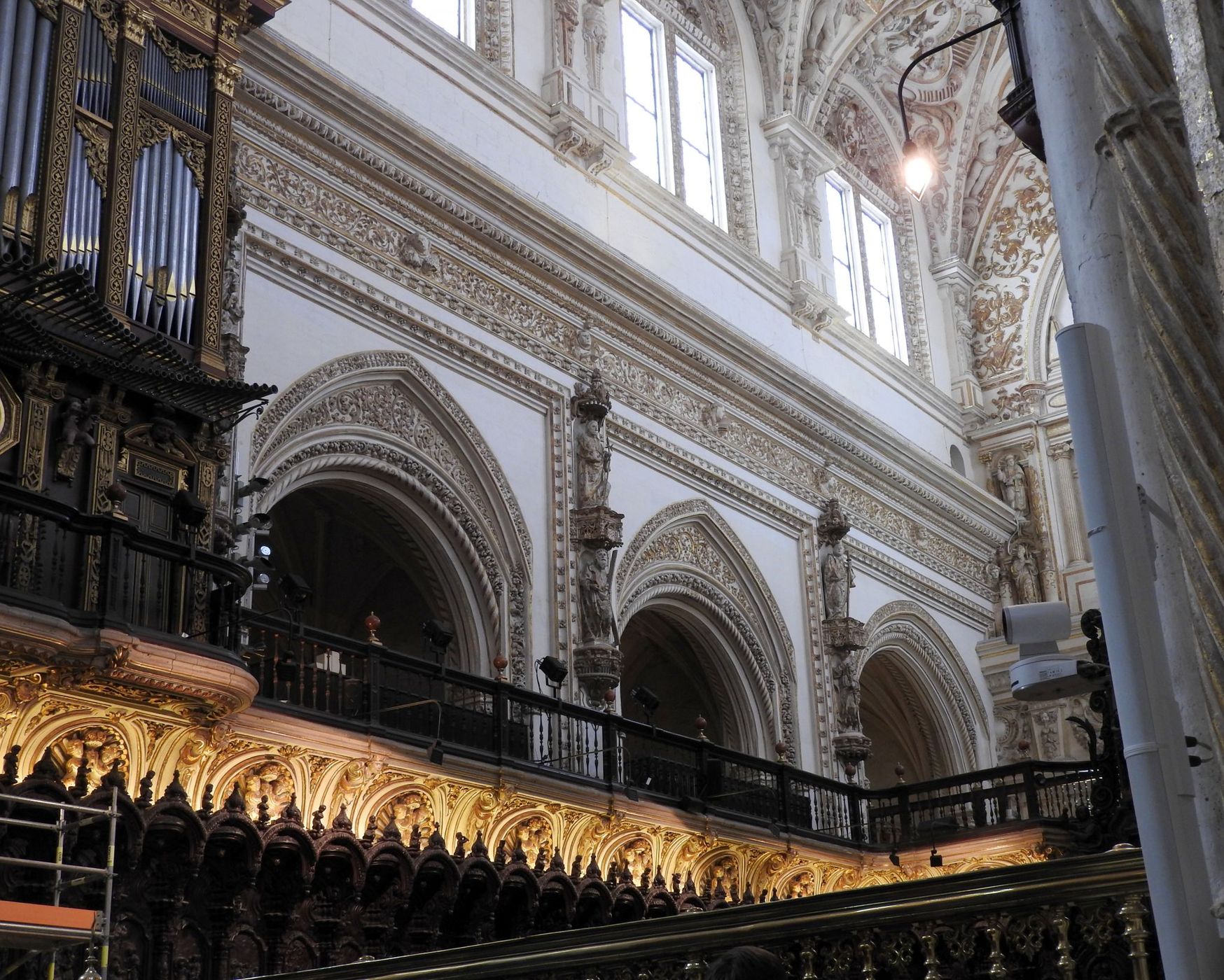 Interior of Cathedral side of Mezquita-Catedral de Córdoba, Spain