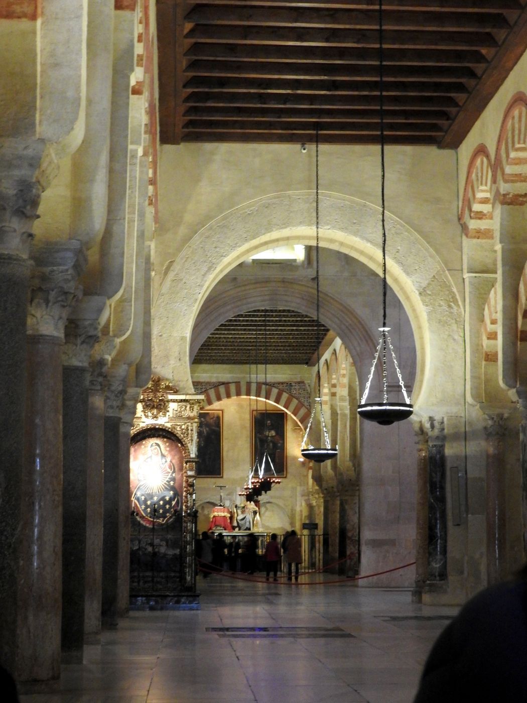 Interior of Mosque side of Mosque-Cathedral of Córdoba, Spain