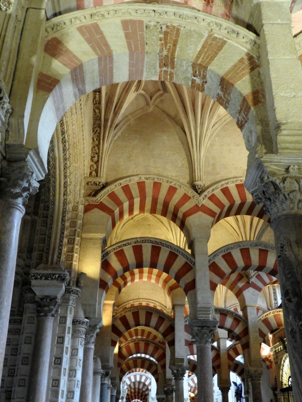 Interior of Mosque side of Mosque-Cathedral of Córdoba, Spain