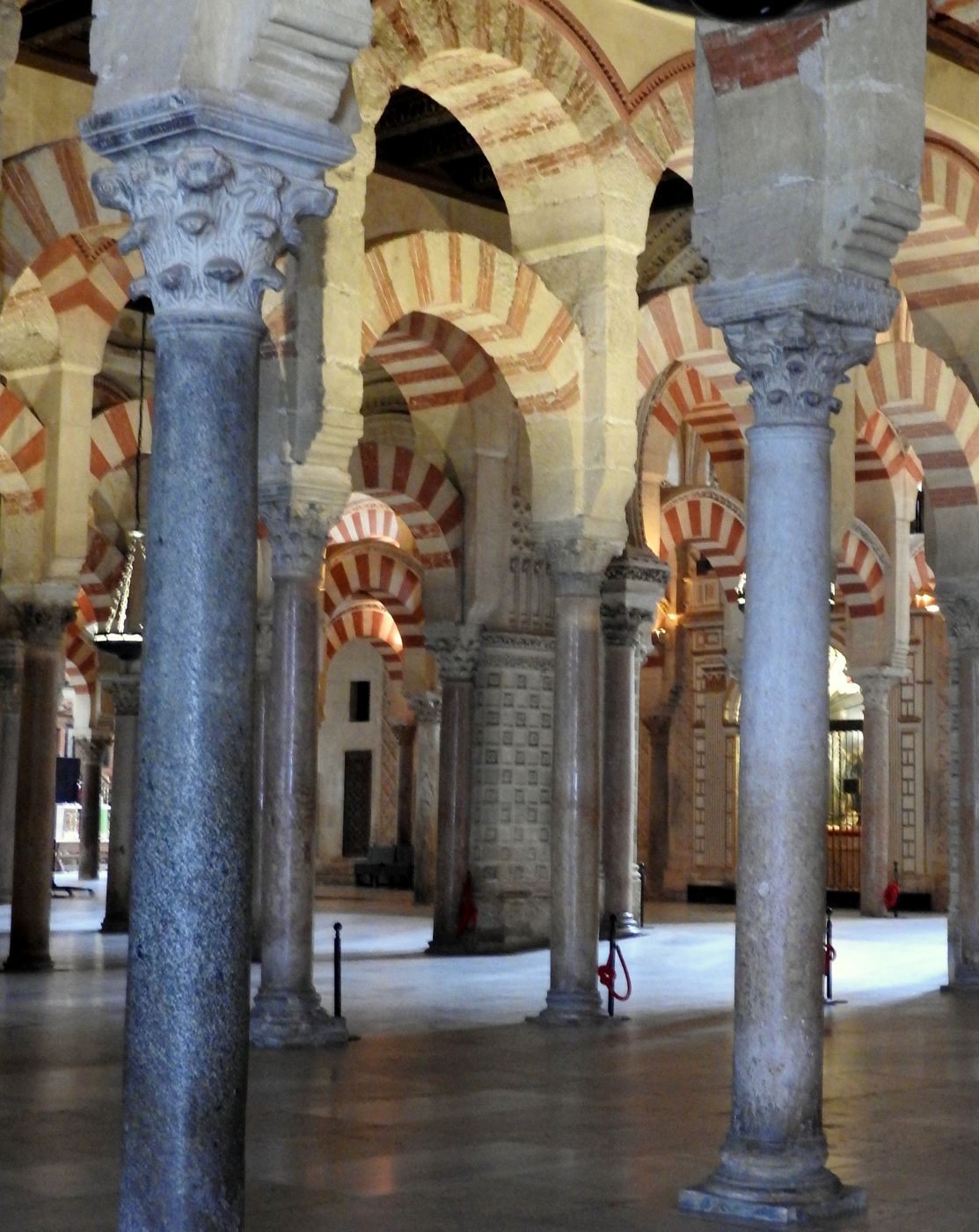 Interior of Mosque side of Mosque-Cathedral of Córdoba, Spain