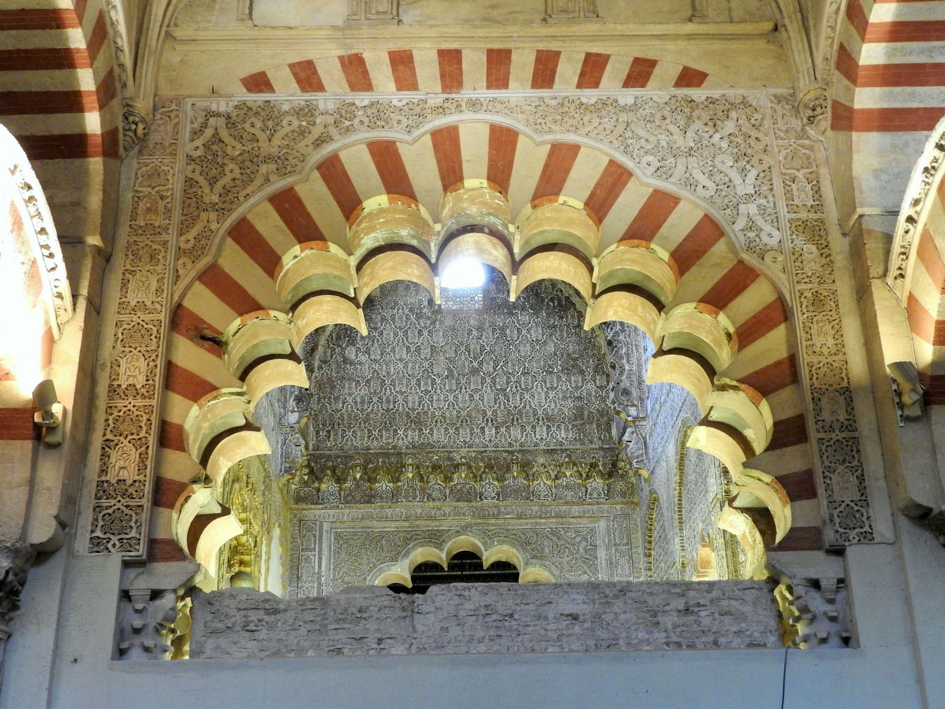 Interior of Mosque side of Mosque-Cathedral of Córdoba, Spain