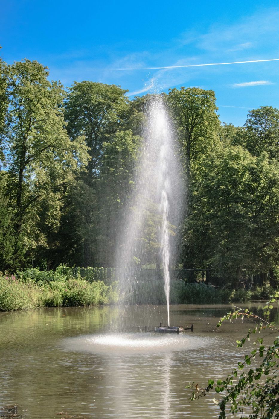 Kaiser-Wilhelm-Park mit seinem Schwanenteich, Germany