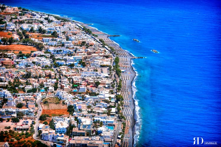 Kamari Beach Santorini Greece
