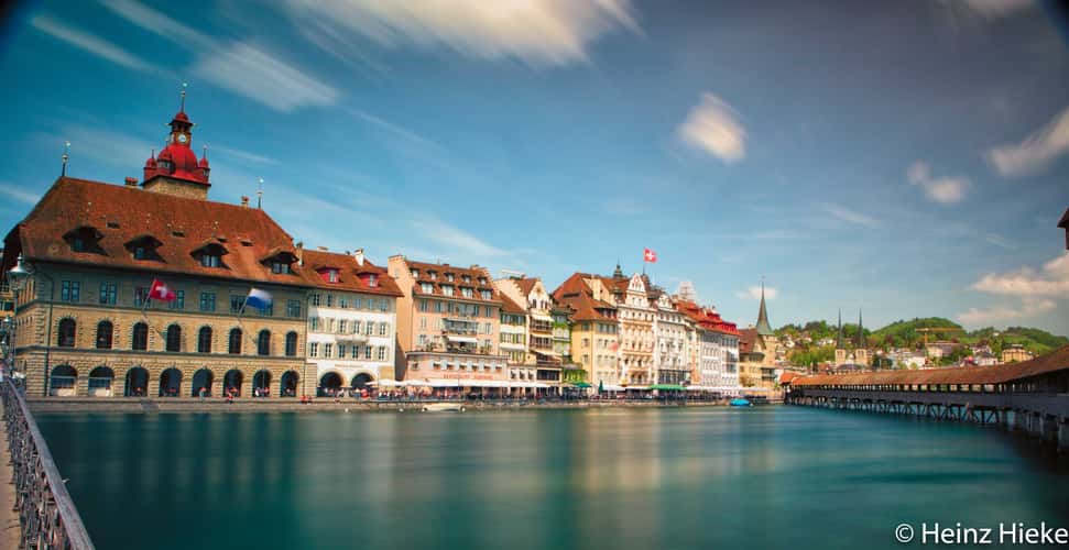Kapellbridge Lucerne - from Rathaussteg