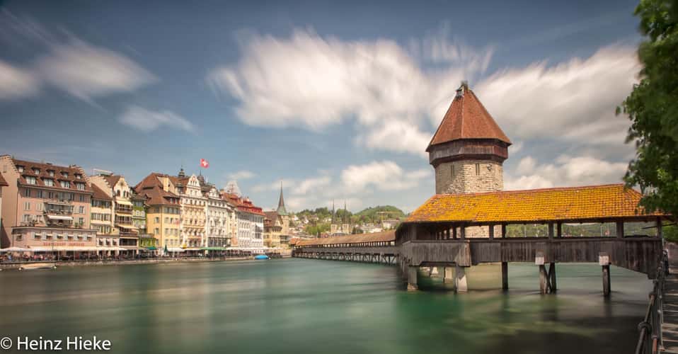 Kapellbridge Lucerne - from Rathaussteg