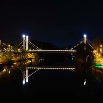 Chain bridge over the Main-Donau channel, Germany