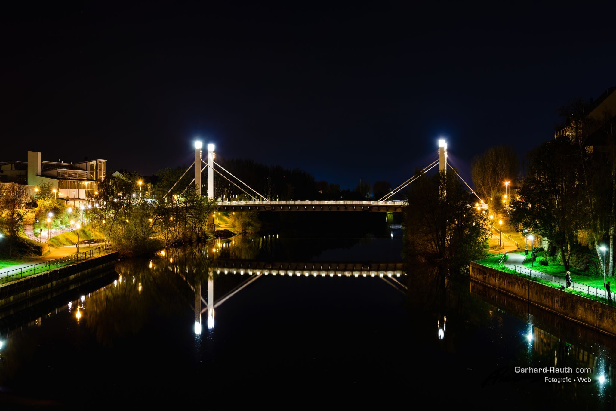 Chain bridge over the Main-Donau channel, Germany