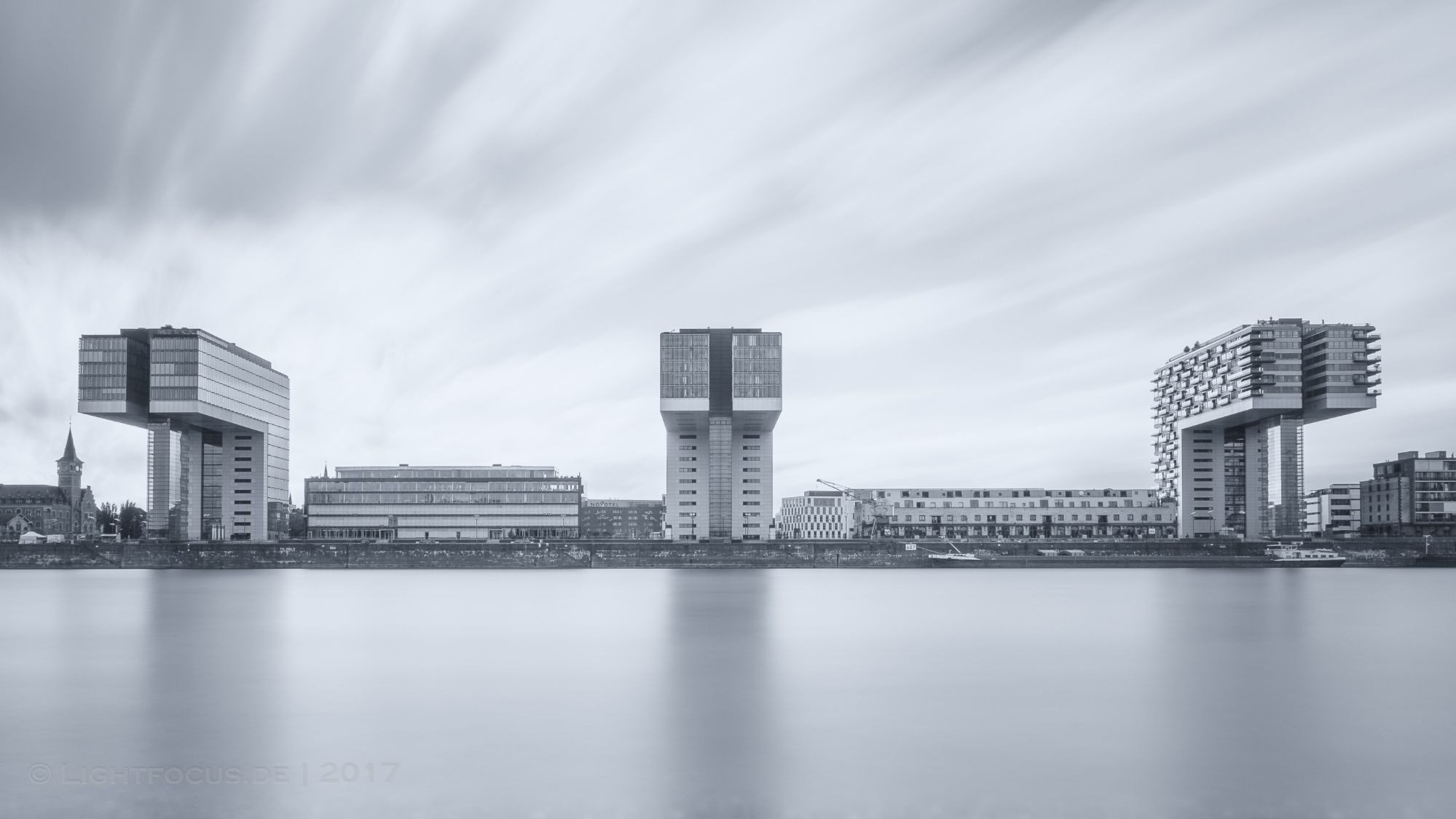 View to Rheinauhafen, Cologne, Germany