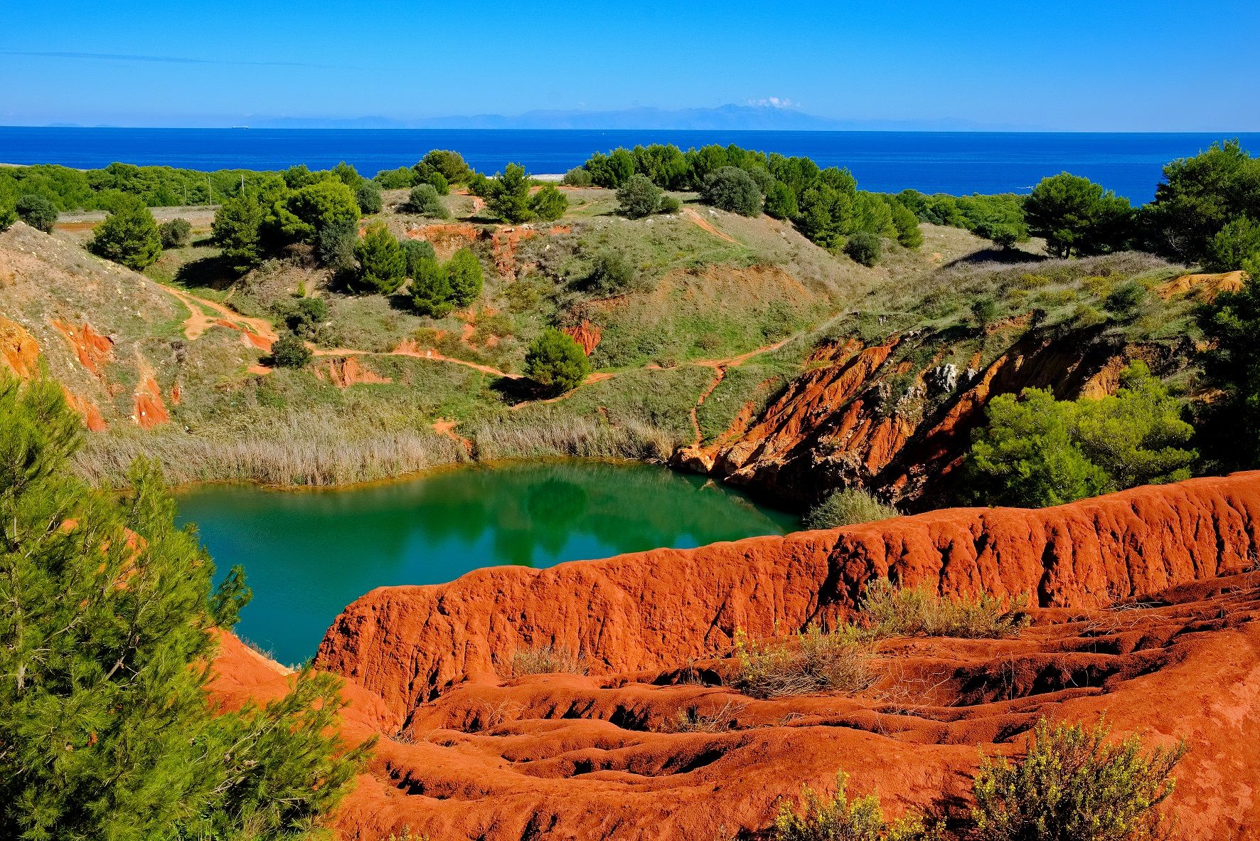 Lake of Bauxite - Cava di Bauxite, Italy