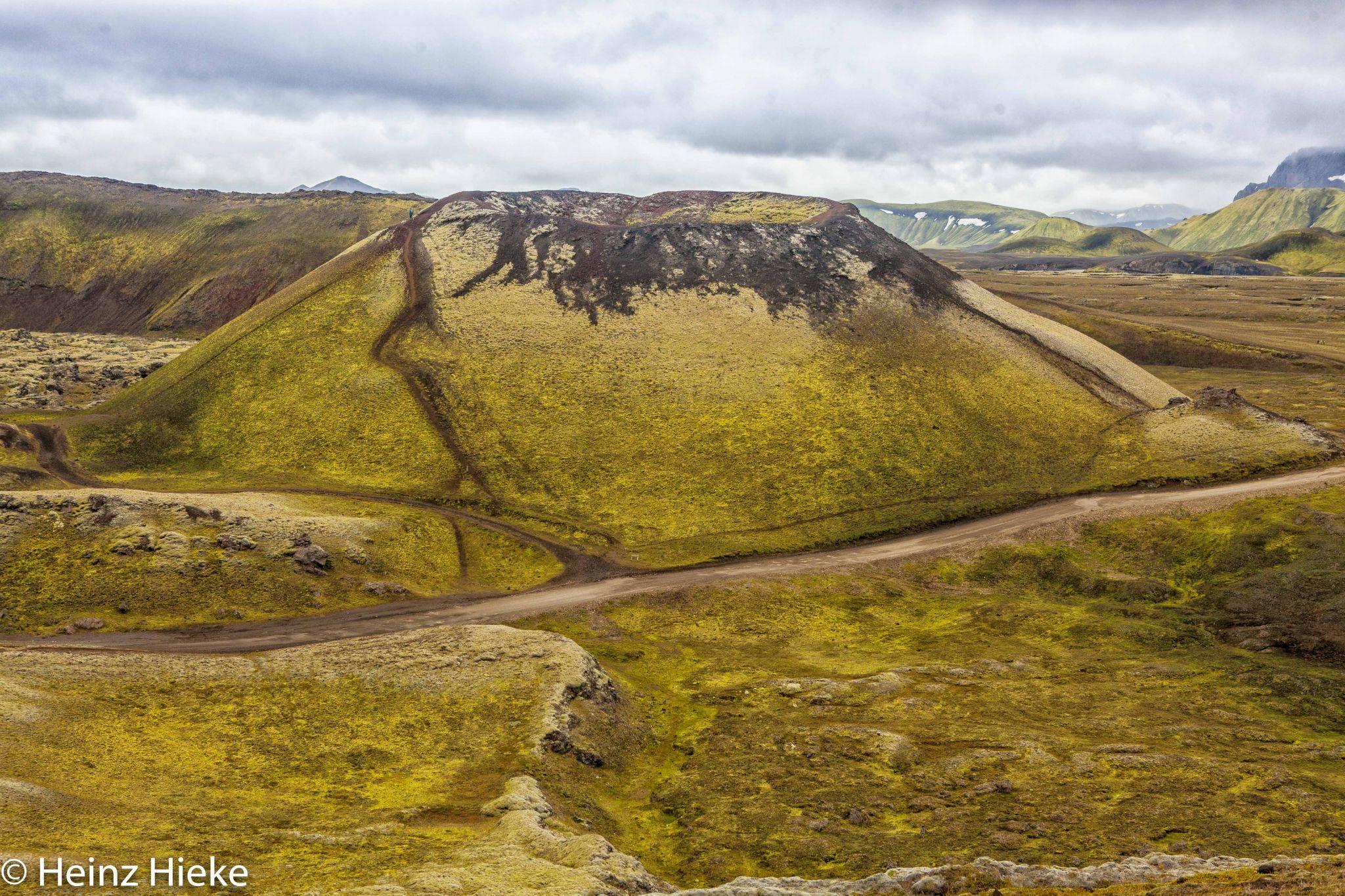 Stútur crater and Highlands, Iceland