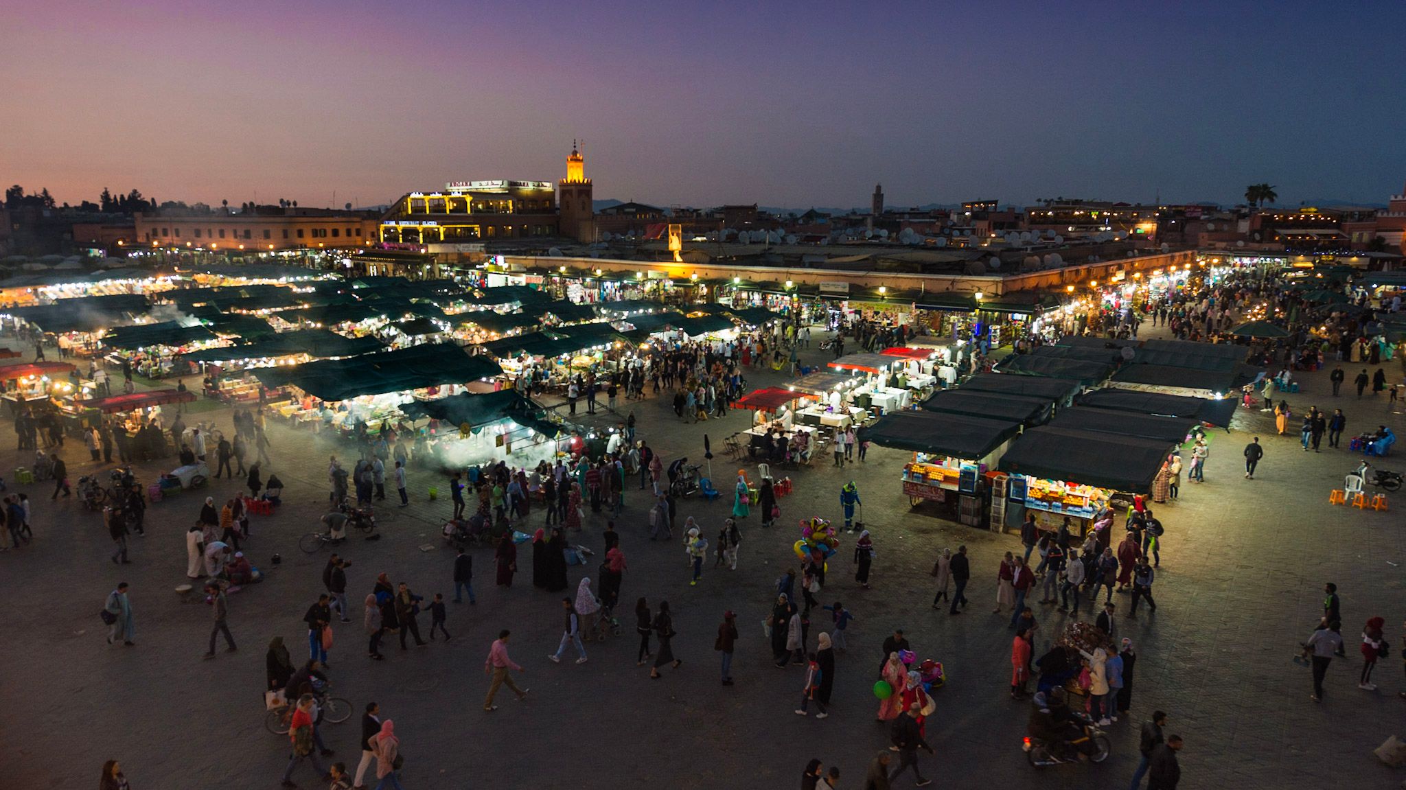 Marrakech Café on Jamaa El-Fnaa, Morocco
