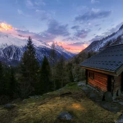 Mont Blanc viewpoint near Argentiere, France