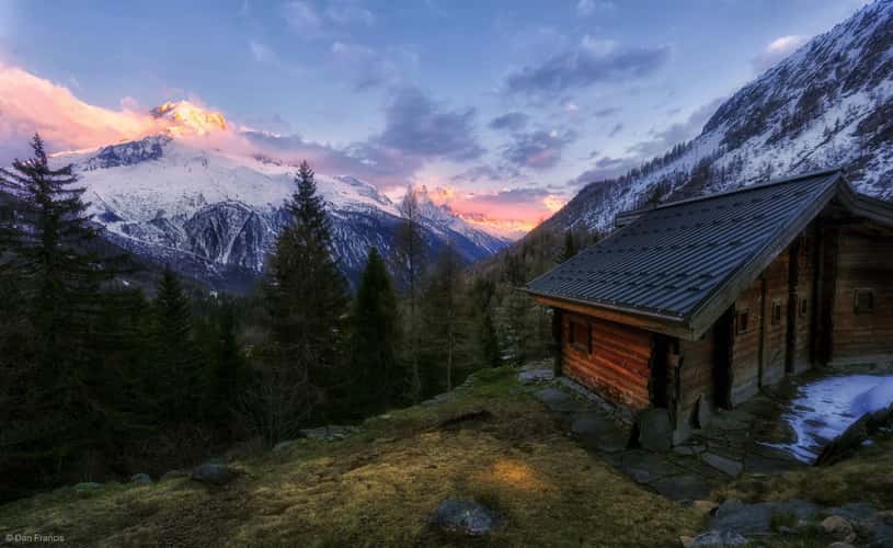 Mont Blanc viewpoint near Argentiere
