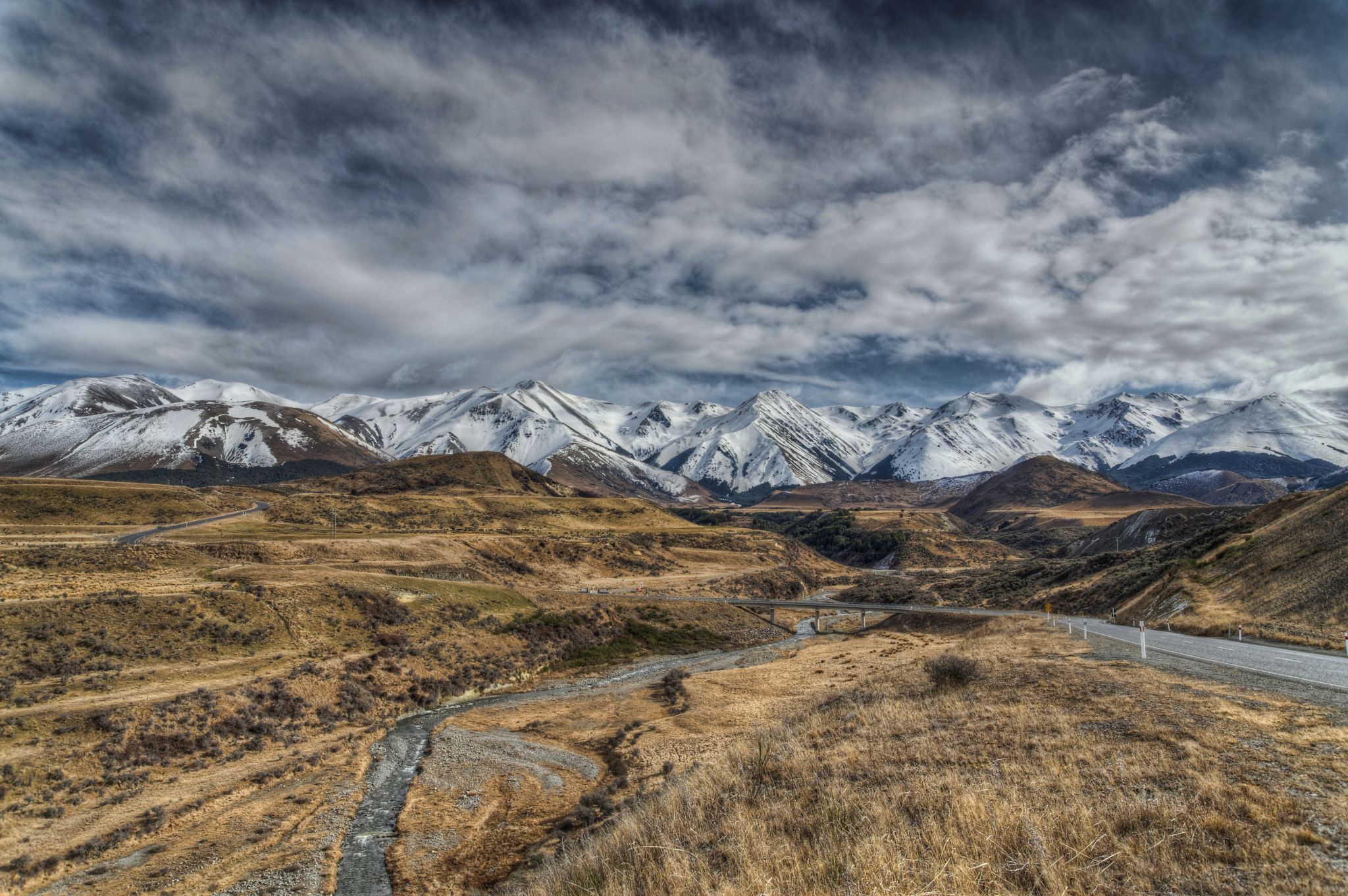 Mountain view from Cave Stream, New Zealand
